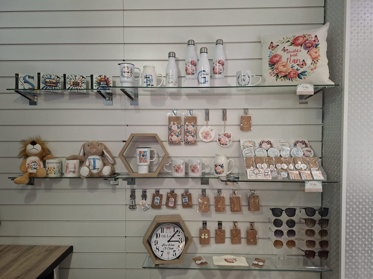 In store gift shop at Sapphire Tanning & Beauty Salon